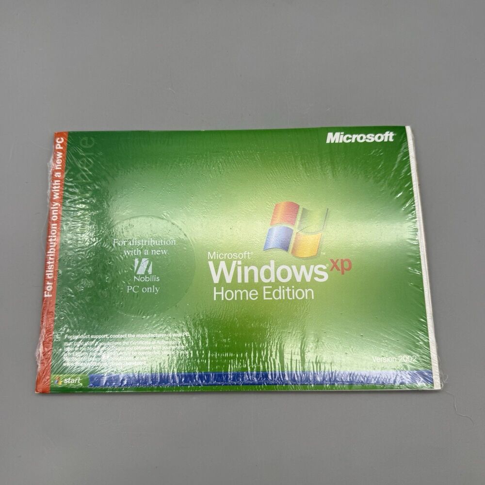 Vintage Microsoft Windows XP Home Edition Version 2002 For Sony PC